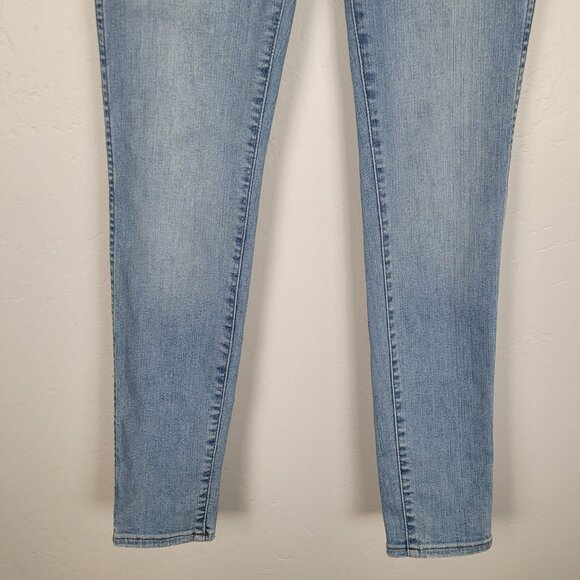 Madewell 10" High Rise Skinny Jeans Button Fly Mickleton Wash Blue Size 26 - Picture 5 of 11